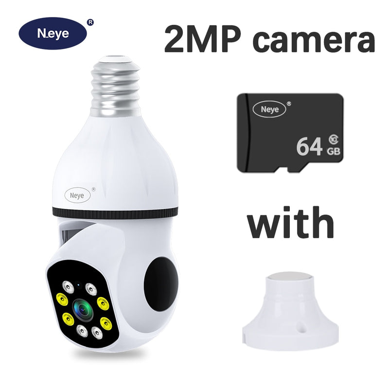 Smart Câmera Lâmpada 4K com visão Panorâmica 360 graus 5G, WiFi