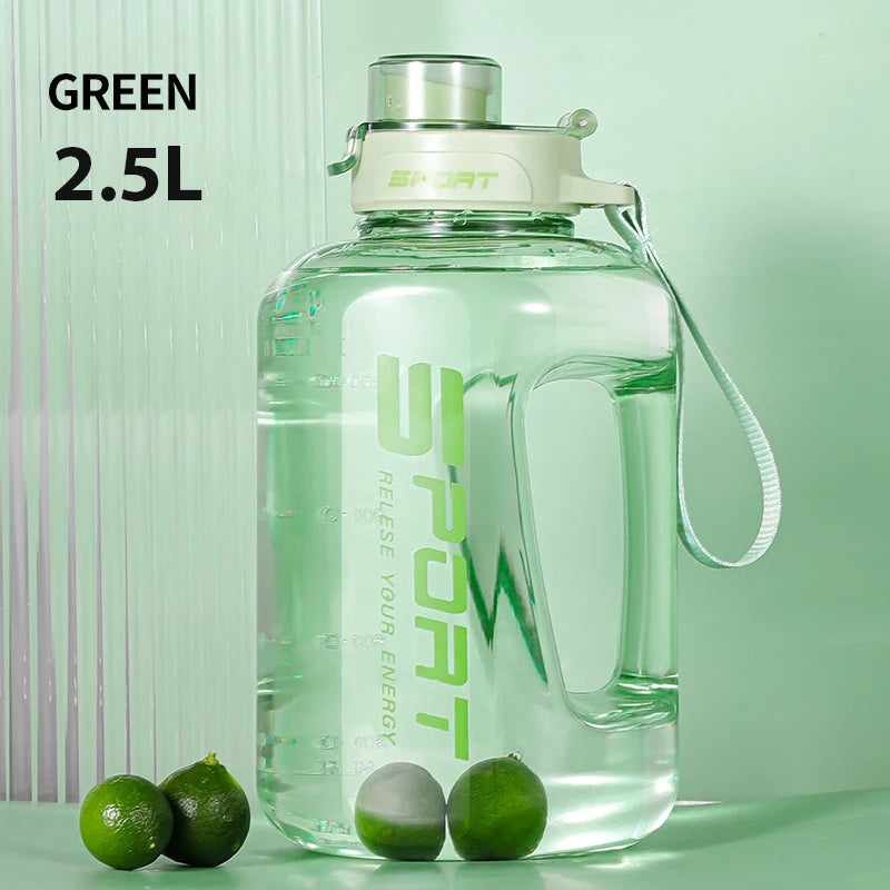 Garrafa Esportiva Grande Capacidade 1.2L/1.7L/2.5L – Potente e À Prova de Vazamentos, Ideal para Treinos