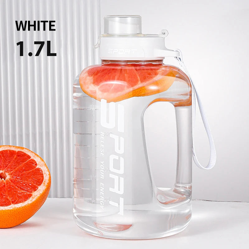 Garrafa Esportiva Grande Capacidade 1.2L/1.7L/2.5L – Potente e À Prova de Vazamentos, Ideal para Treinos