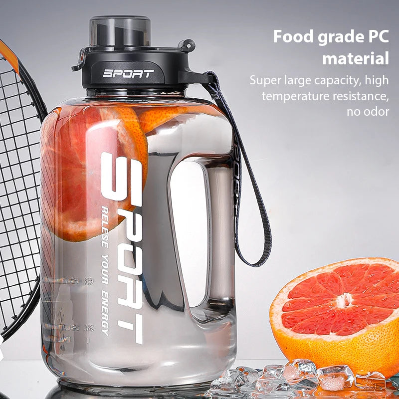 Garrafa Esportiva Grande Capacidade 1.2L/1.7L/2.5L – Potente e À Prova de Vazamentos, Ideal para Treinos