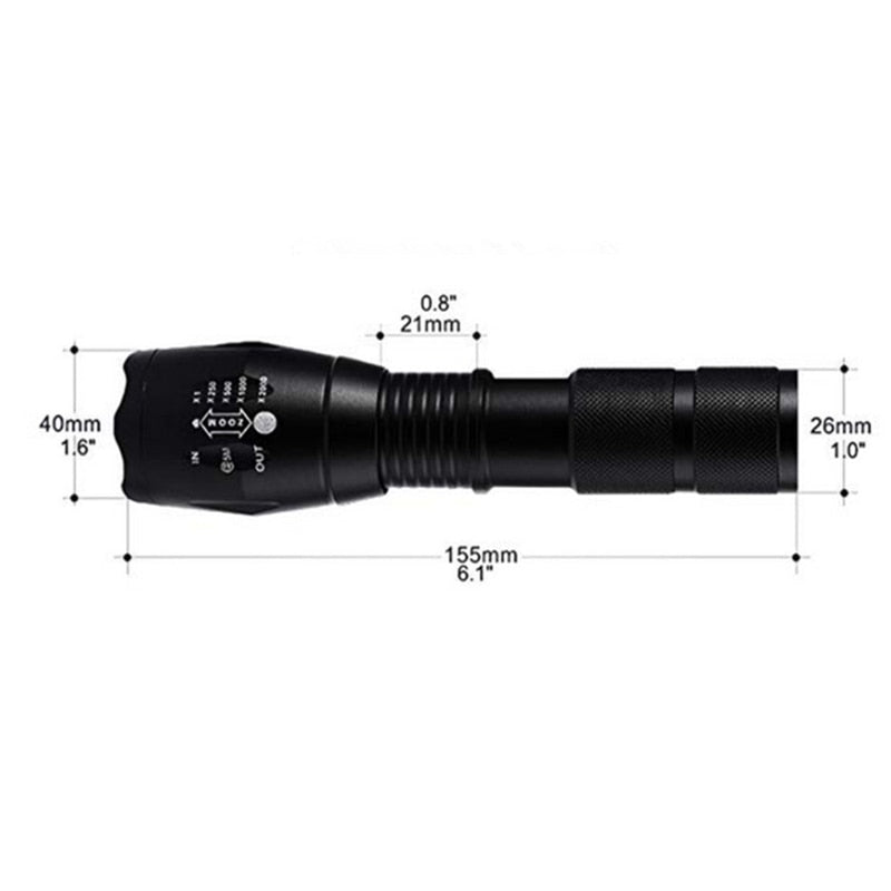 Powerful Tactical Flashlight LED Waterproof A100